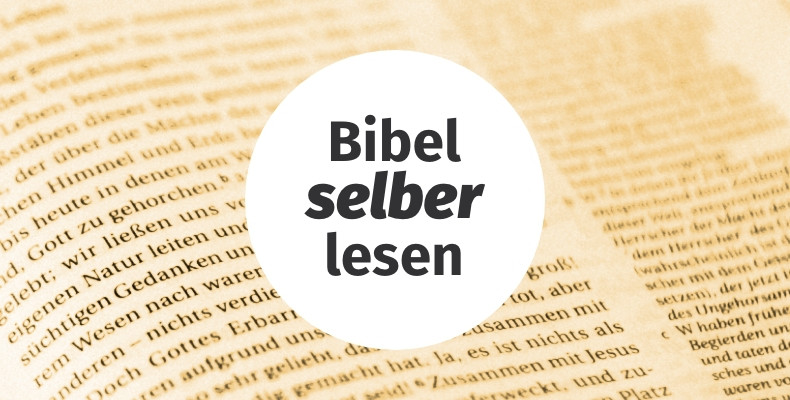 Predigtreihe: Bibel selber lesen